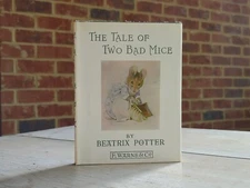 1904 - 1932 Edition THE TALE OF TWO BAD MICE Beatrix Potter BOOK w Peter Rabbit