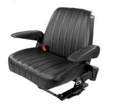 3a011-85010 Black Vinyl Seat Assy W/ Suspension Fits Kubota M4700 M5400 M4900