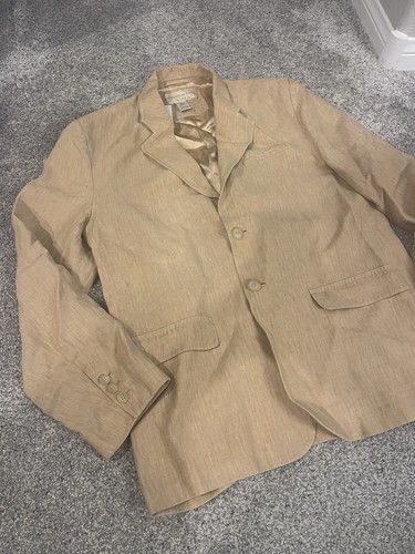 The Territory Ahead Jacket Mens 40 Sports Coat Blazer Tan Silk Inside - Picture 2 of 7