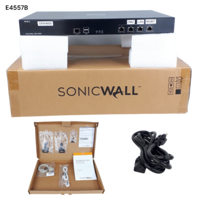 Dell Sonicwall SRA 4600 Black C0EA45BEE38 Open Box With Accessories E4567B