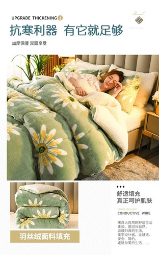 Plaid Super Thick Warm Blankets Winter Autumn Milk Fleece Duvet Thicken Warmth - Picture 22 of 29