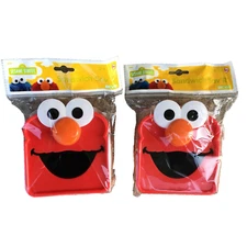 Lot of 2 Sealed Elmo Sesame Street Sandwich Sav'r Container Evriholder 2+ Years 