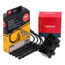 BREMI Z&uuml;ndspule + NGK Kabelsatz f&uuml;r RENAULT CLIO 3 MODUS TWINGO 2 WIND 1.2 16V