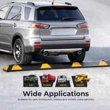 72 x 6 x 4" Rubber Parking Curb Heavy Duty Garage Parking Lot Stopper Car Floor