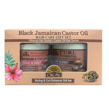 OKAY Black Jamaican Castor Oil  Hibiscus Hair Care Gift Set - 34 oz