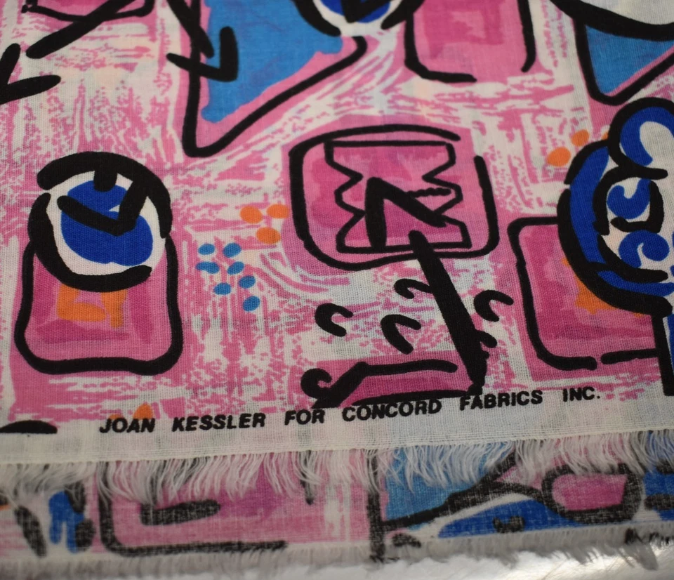 JOAN KESSLER concord fabrics ANCIENT CIVILIZATION egypt REPTILES 53" x 59" pink - Image 2 of 4