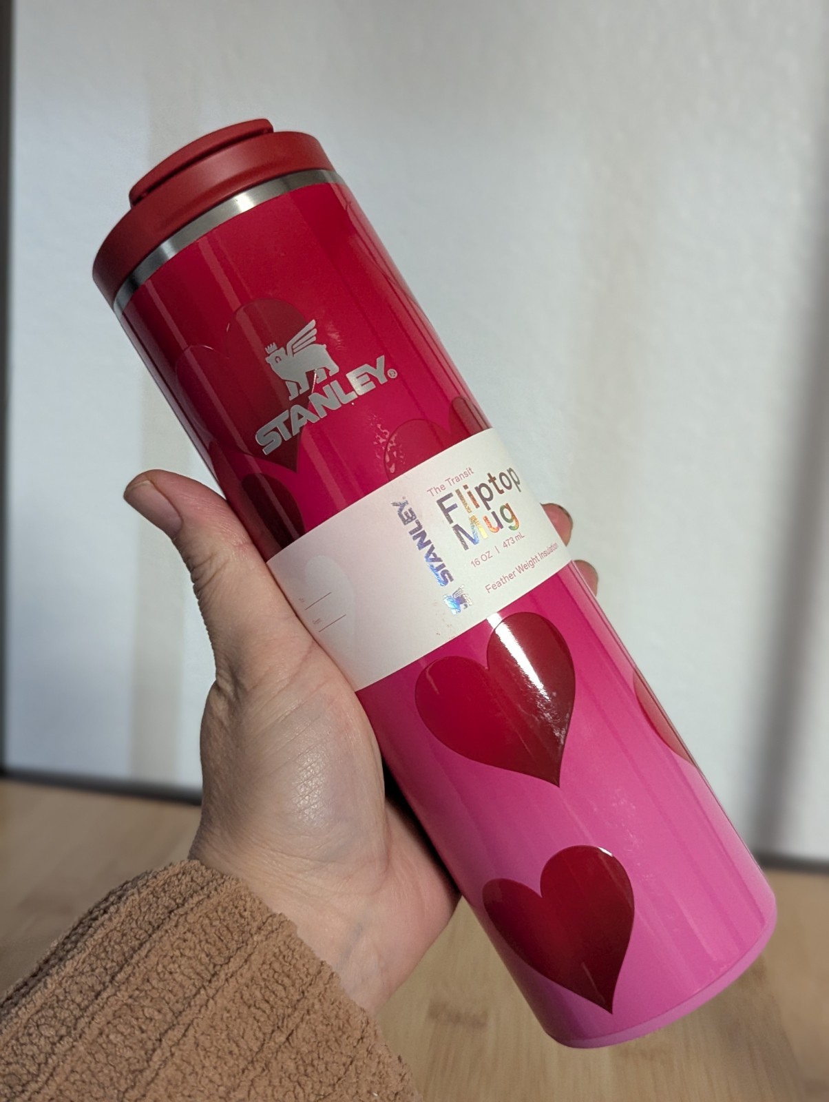 NEW Stanley 16oz water bottle cup Valentines Target Rouge Heart Gradient 16 oz
