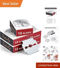 Compact & Portable 50-Pack Stainless Steel Callus Shaver Replacement Blades