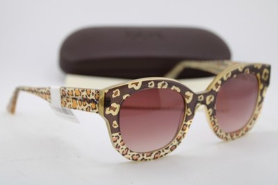 NEW JEAN LAFONT PARIS MONACO 8032 LEOPARD GOLD BLACK AUTHENTIC SUNGLASSES 49-23