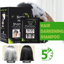 Instant 5-Min Black Hair Dye Black Shampoo Wh...