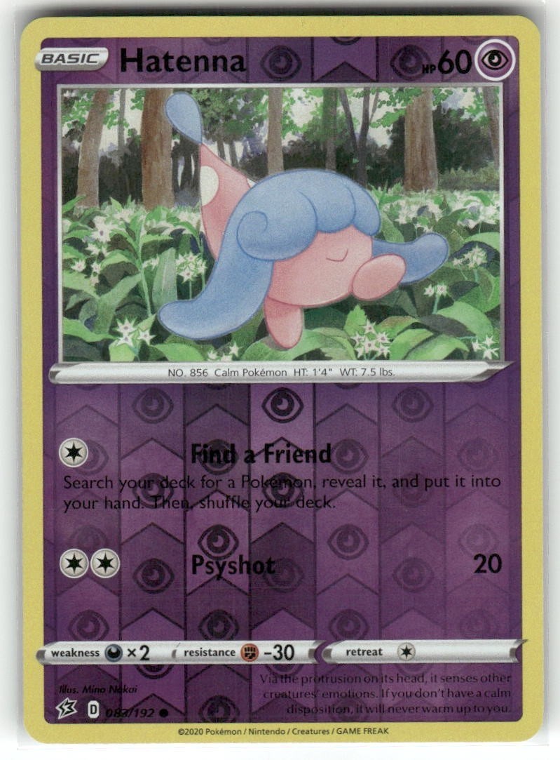 Hatenna 083/192 Rebel Clash Reverse Holo Pokemon TCG