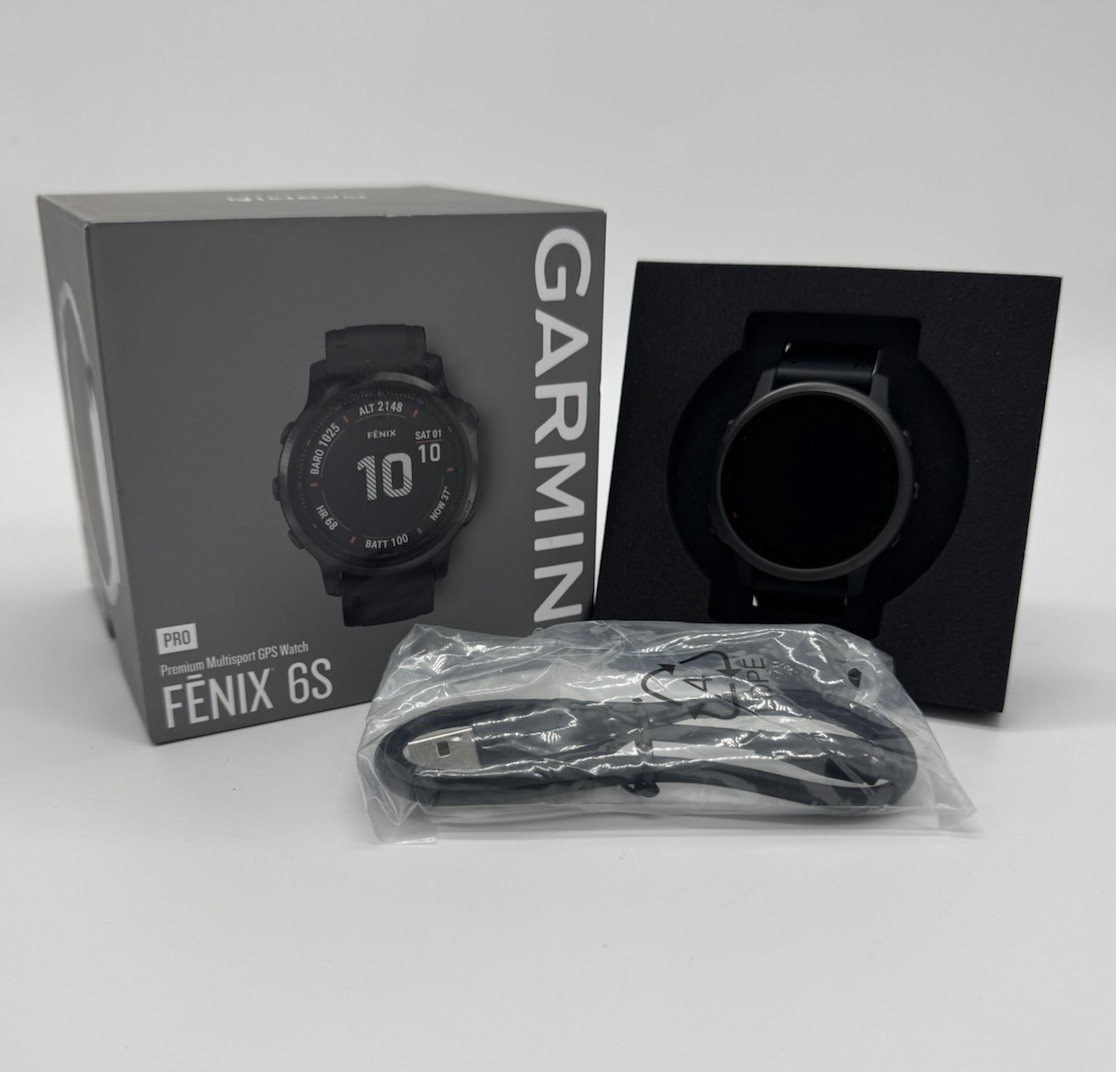 NEW OPEN BOX Garmin Fenix 6S PRO Premium Multisport GPS Watch Black