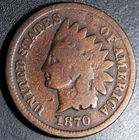 1870 INDIAN HEAD CENT - GOOD
