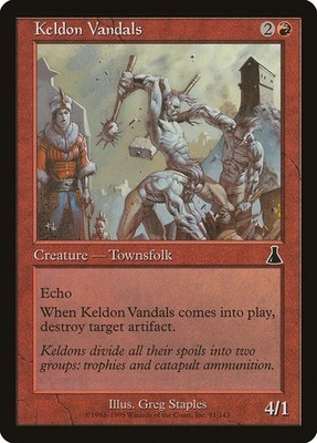 Urza's Destiny Keldon Vandals MTG Magic the Gathering NM