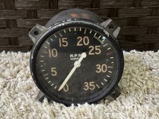 Vintage AC Spark Plug Aircraft Tachometer Gauge 420428 Mechanical RPM Indicator Vintage AC Spark Plug Aircraft Tachometer Gauge 420428 Mechanical RPM Indicator