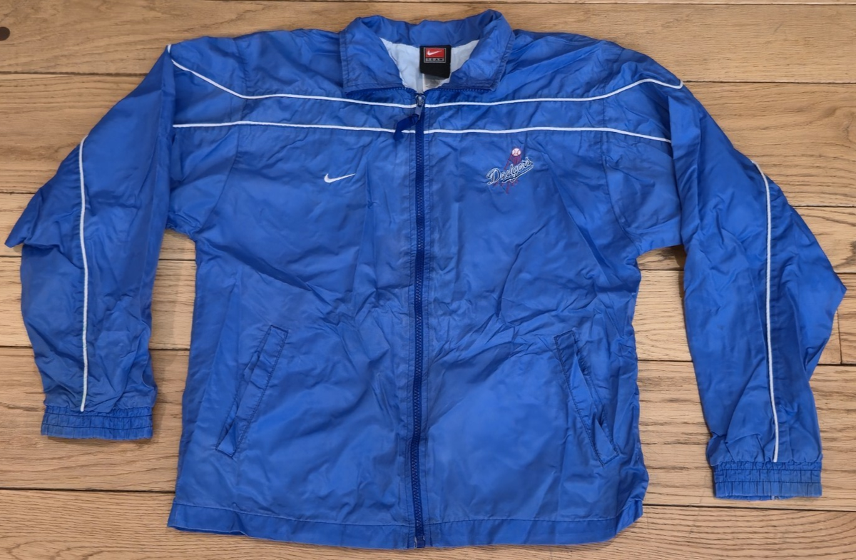 【希少】90s Nike award jacket LA Dodgers Vintage Nike Team Los Angeles Dodgers Windbreaker Jacket Blue