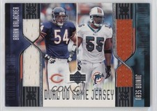 2004 Upper Deck Dual UD Game Jersey Brian Urlacher Junior Seau #US-2J HOF ex0