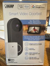 Feit Electric Doorbell Camera Wired Video Doorbell 2.4 GHz WiFi No Hub