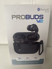 Black ProBuds V2 Auto-Pairing Built In Mic Earbuds Bluetooth - NEW SEALED