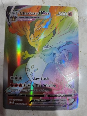 Charizard VMAX SV107/SV122 Shiny Rare Pokemon Card   Shining Fates   LP/MP