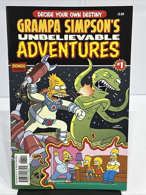 #ad #ad GRAMPA SIMPSON#x27;S UNBELIEVABLE ADVENTURES #1 BONGO 2015 $29.99