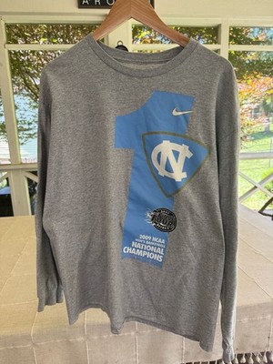 Nike UNC Tar Heels 2009 NCAA Men's Basketball National Champions Long Sleeve T-S