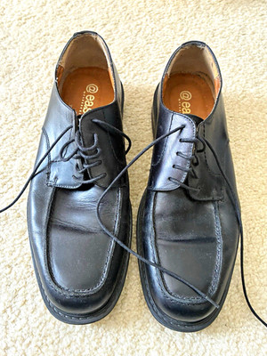 Vintage 90s @Ease by Florsheim Men s Black Leather Shoes 10.5 M Italy
