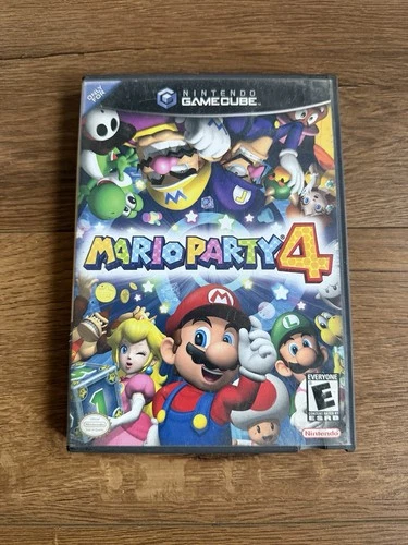 Mario Party 4 (Nintendo GameCube, 2002) Complete w/ Manual Tested Fast Shipping!
