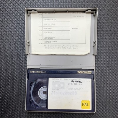 Sony CR2-1B Betacam Alignment Tape PAL Video Test Tape