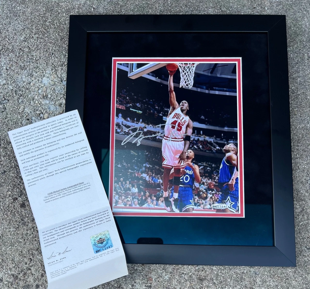 Upper Deck Michael Jordan Chicago Bulls NBA Original Autographed