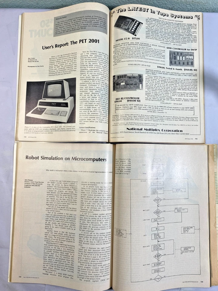 VINTAGE BYTE Magazine LOT - 10 Magazines - March 1978 to January 1982 - Image 3 of 4