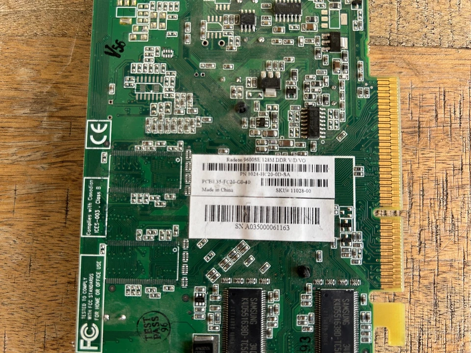 Diamond Multimedia Radeon 9600SE 128MB DDR AGP 8x Video Card Tested working - Image 4 of 4