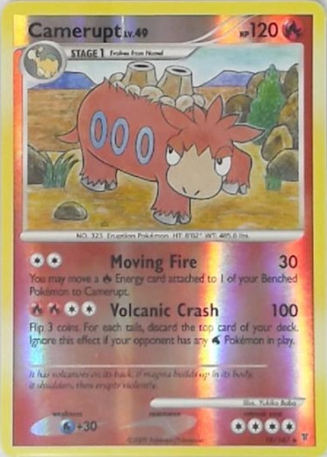 Pokémon TCG - Camerupt - 18/147 - Reverse Holo - Supreme Victors [Moderate Play]