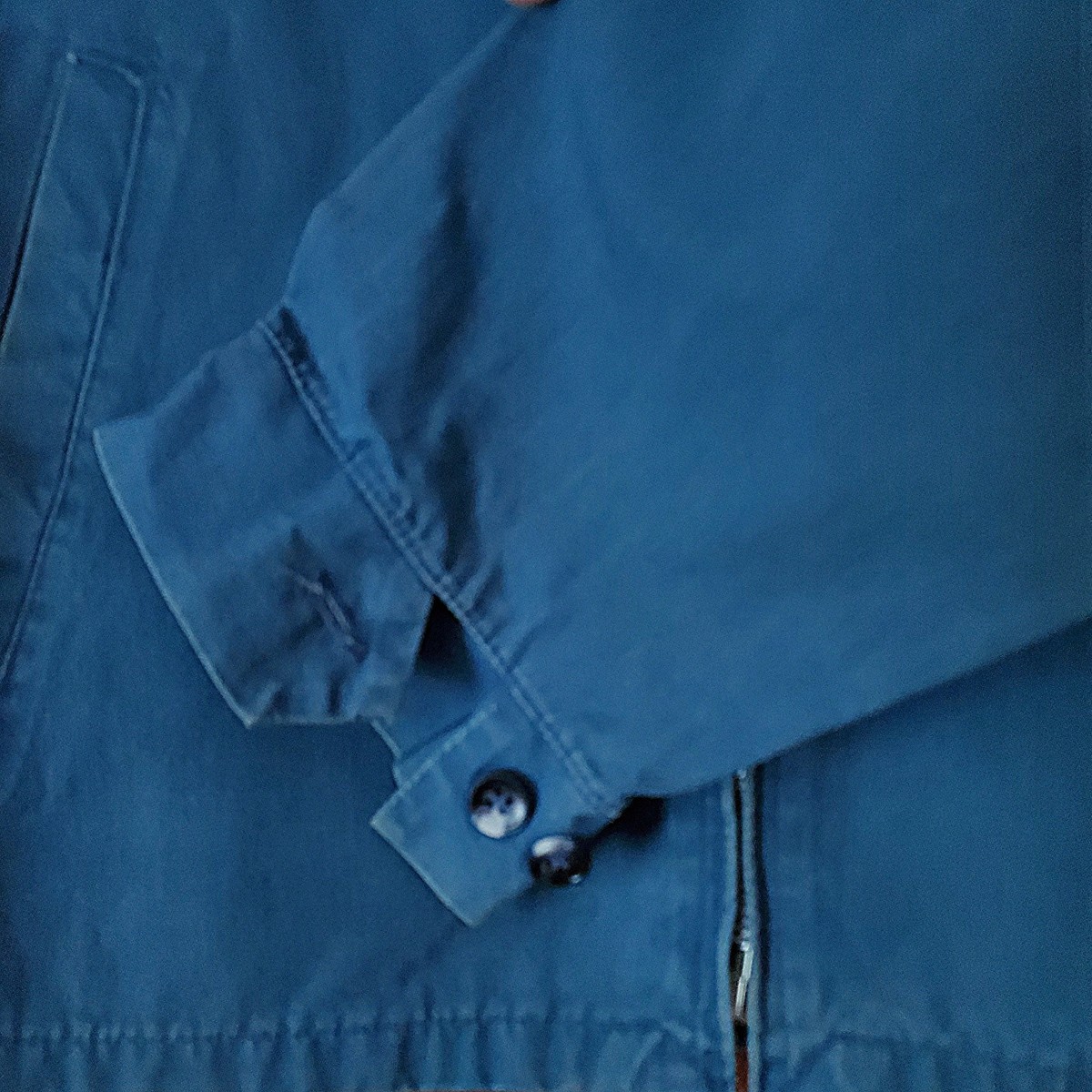 ジャケット・アウター 60s 70s USA fade blue harrington jacket 60s 70s Mens 44 De Luxe Navy Windbreaker Jacket Harrington