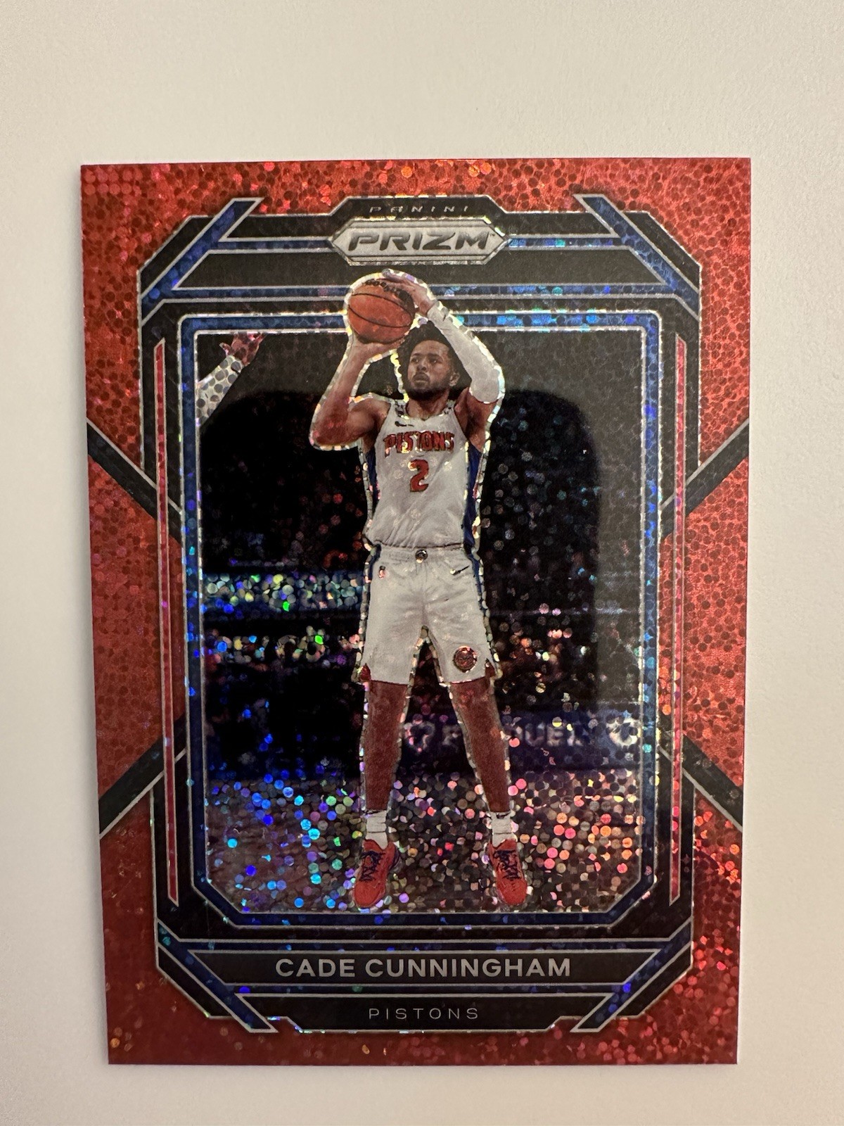 2022-23 Panini Prizm - Cade Cunningham #89 Red Sparkle Prizm
