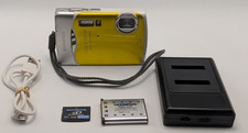 Olympus Stylus 850 SW Waterproof Digital Camera w/ Battery  1GB Card Yellow