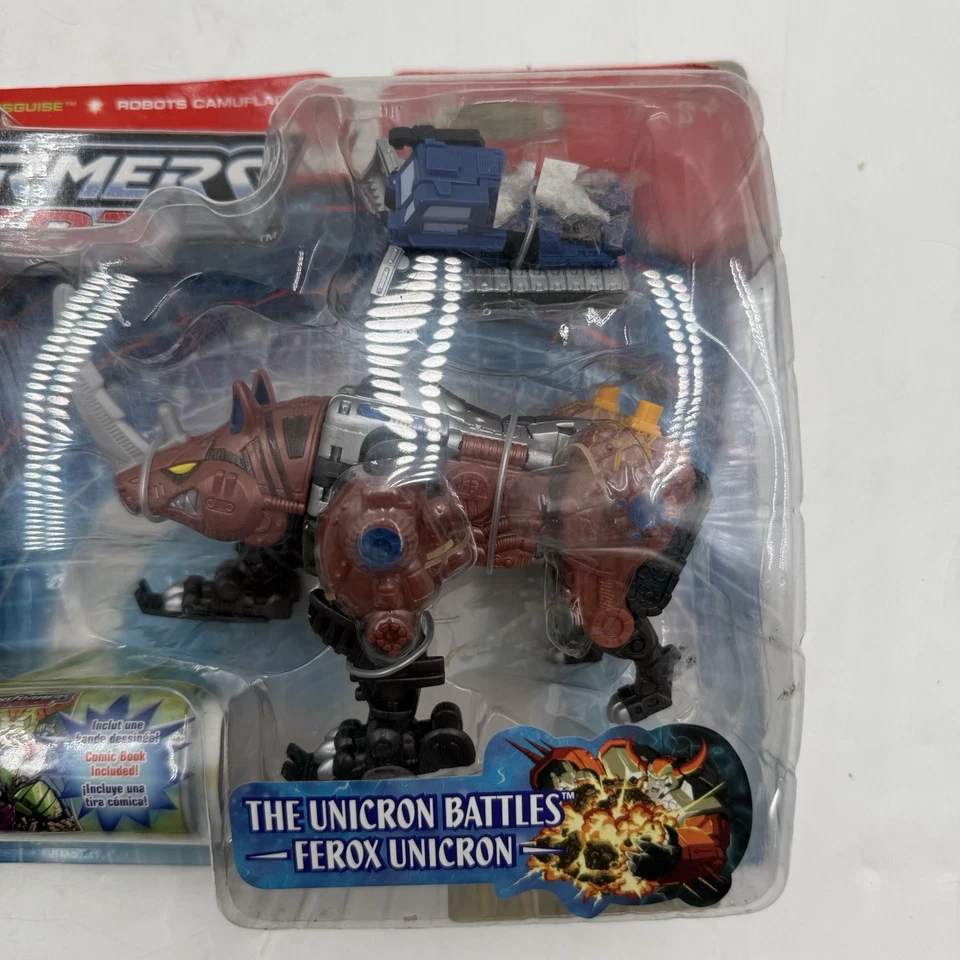 Transformers Armada RHINOX w Mini-Con Armorhide - Sealed 2002 Hasbro - Image 3 of 4
