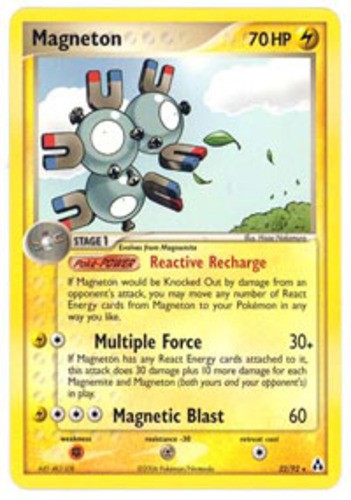 Magneton - 22/92 - Rare - NM - EX Legend Maker