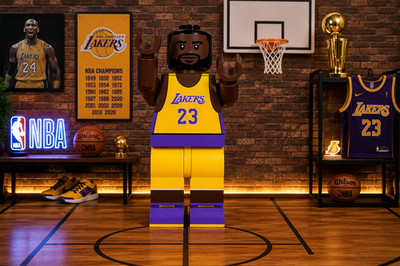 LeBron James Style Block Figur 20cm 3D Druck Deko NBA Basketball