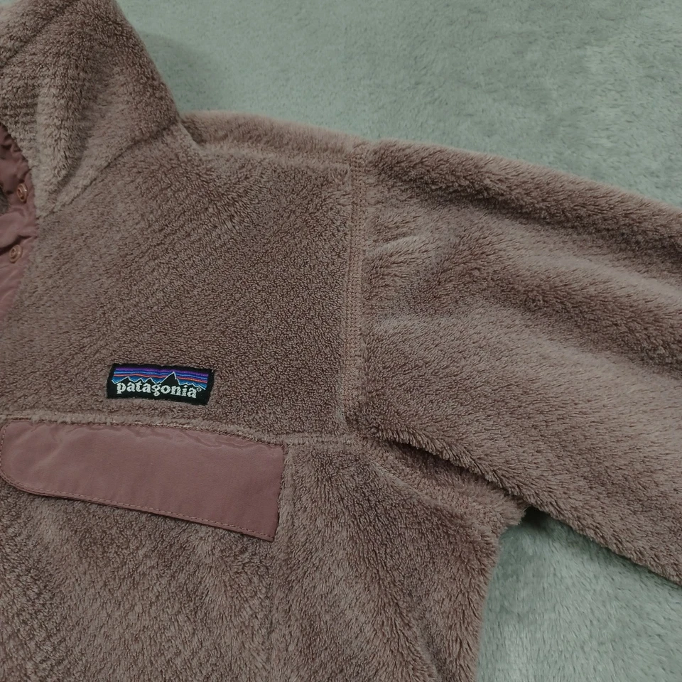 Patagonia Sweater Womens Medium Pink Re Tool Snap Pockets Casual Pullover - Image 3 of 4