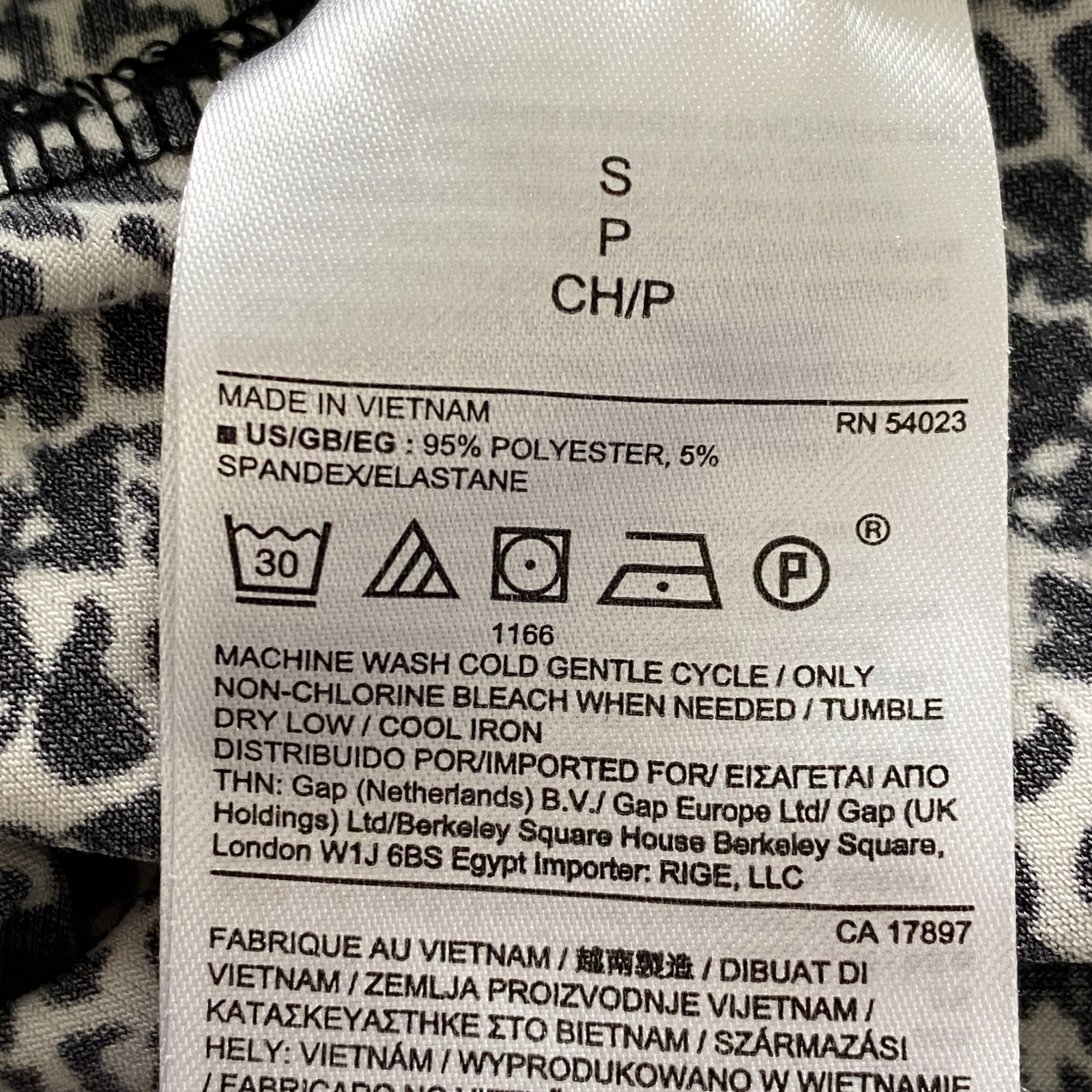 Banana Republic Dress Women's Small Black White Print Sleeveless Ruched Knit