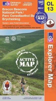 Brecon Beacons National Park - Eastern A... by Ordnance Survey Sheet map, folded