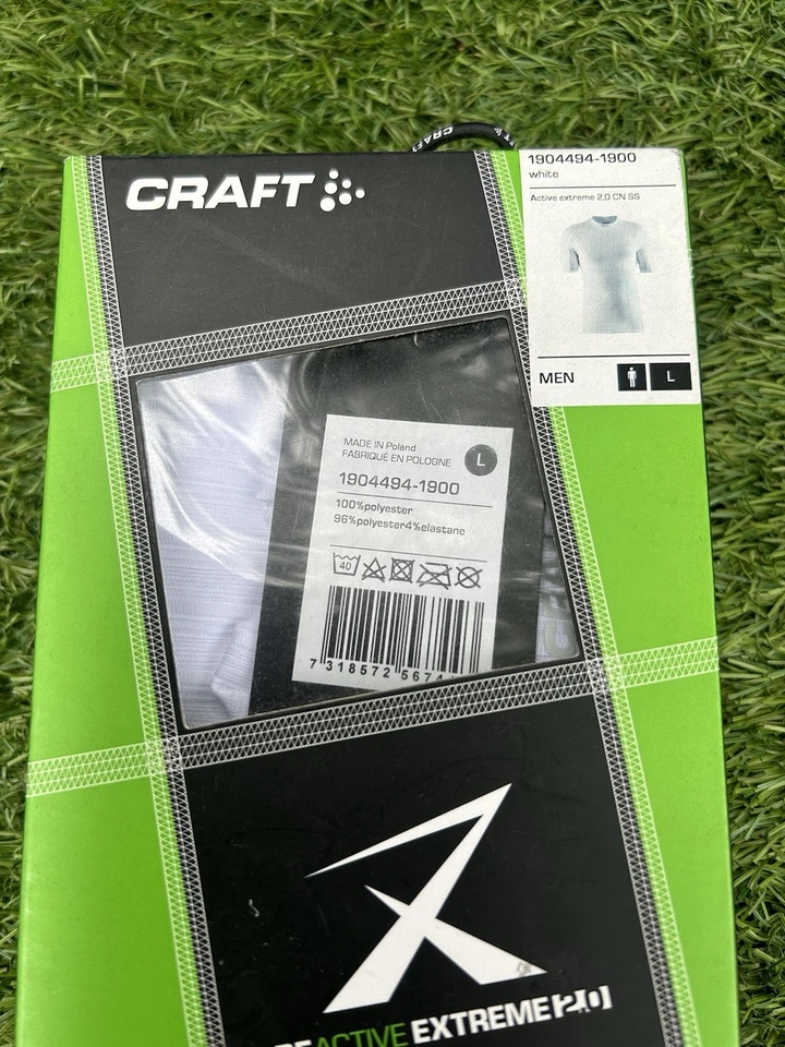 CRAFT ACTIVE EXTREME 2.0 CN SS MEN WHITE Mens Size Large Base Layer - Image 3 of 4