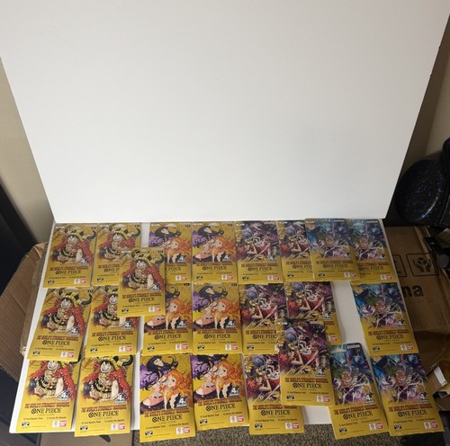 One Piece Card Game OP-17 Sleeved Booster Packs Factory Sealed Lot of 24 Bandai