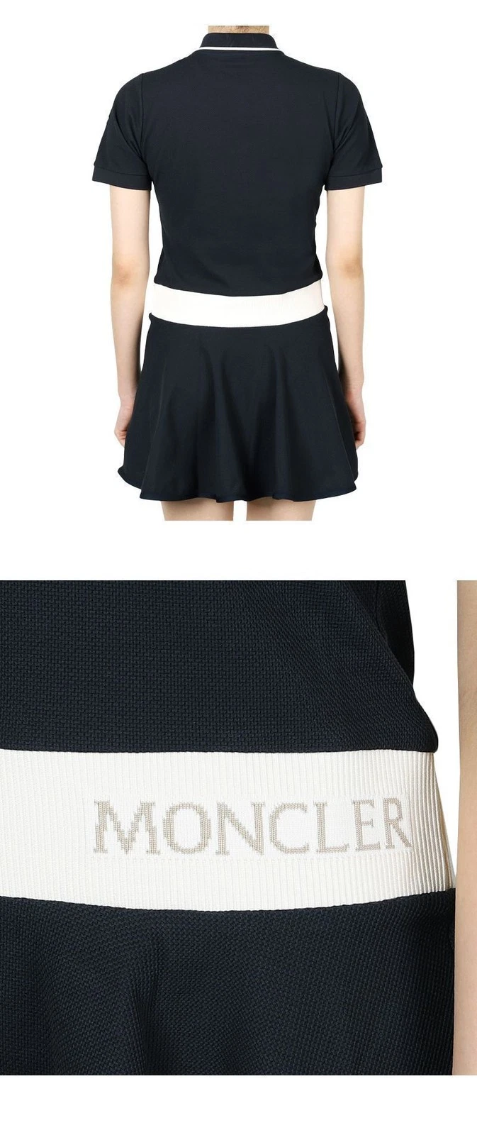 Moncler Vestito Polo Bambini Logo PK (Navy) 8I00001 899YV 778 12 14A 132476935