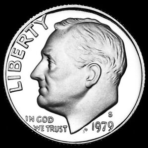 1979 P D S Roosevelt Dime In Mint Cello TYPE 2 PROOF