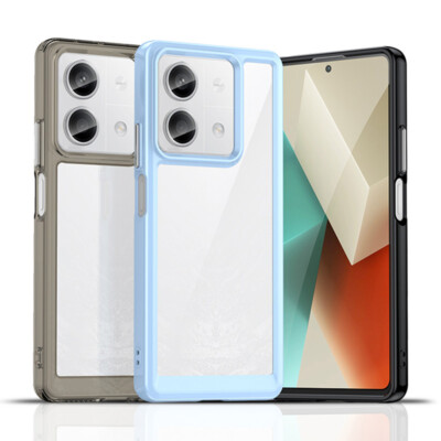For Xiaomi Redmi Note 13/13 Pro/13 Pro+5G 4G Clear Acrylic Shockproof Cover Case