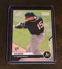2020 TOPPS NOW #OD-518 SETH BROWN (RC) SUMMER CAMP OAKLAND ATHLETICS
