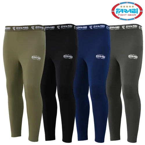 Farabi Mens Winter Compression Tights Thermal Running Base Layer Gym Tights S-XL