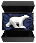 François Pompom Ours Blanc Miniature Polar Bear IN Geschenbox Figure Sculpture